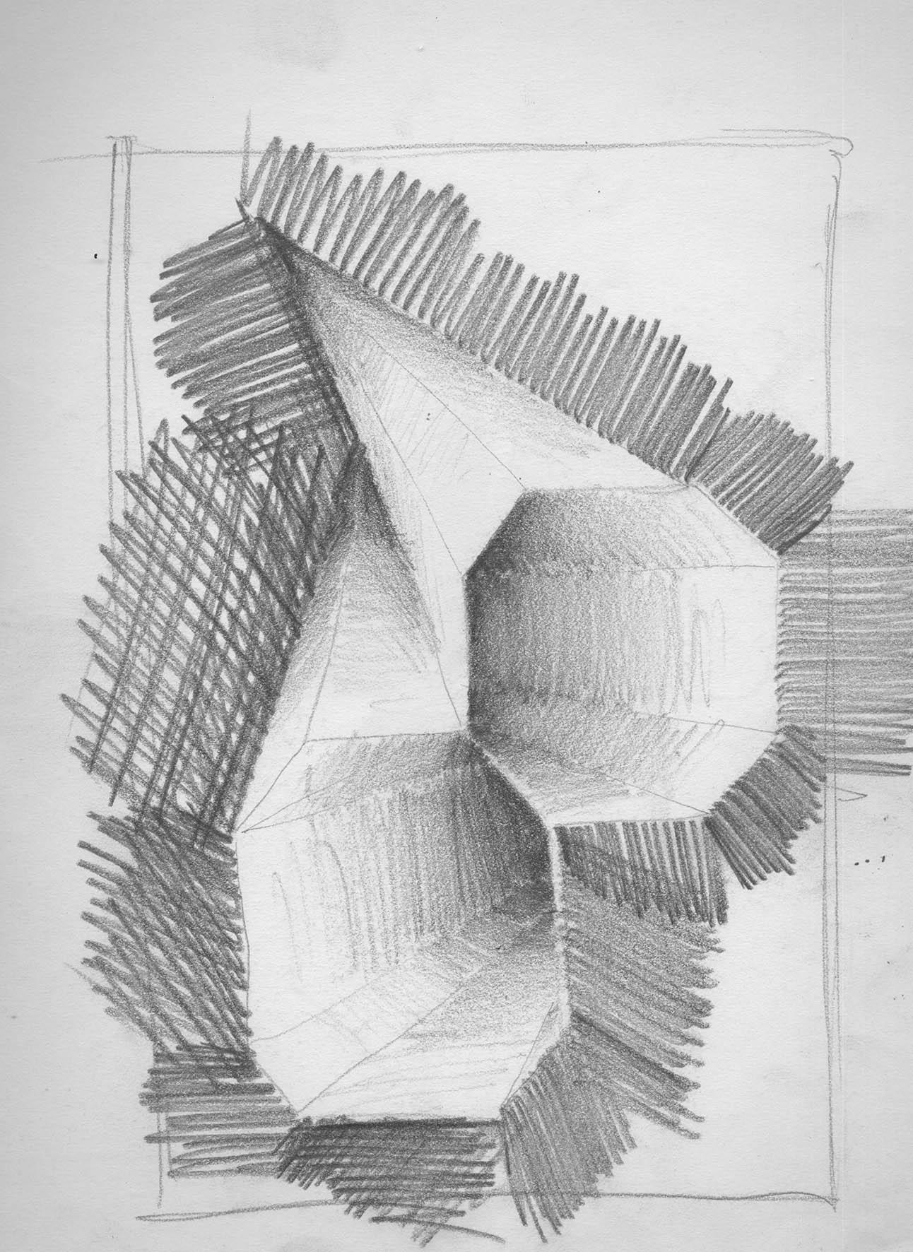 34 Progetto 34, Pencil on paper