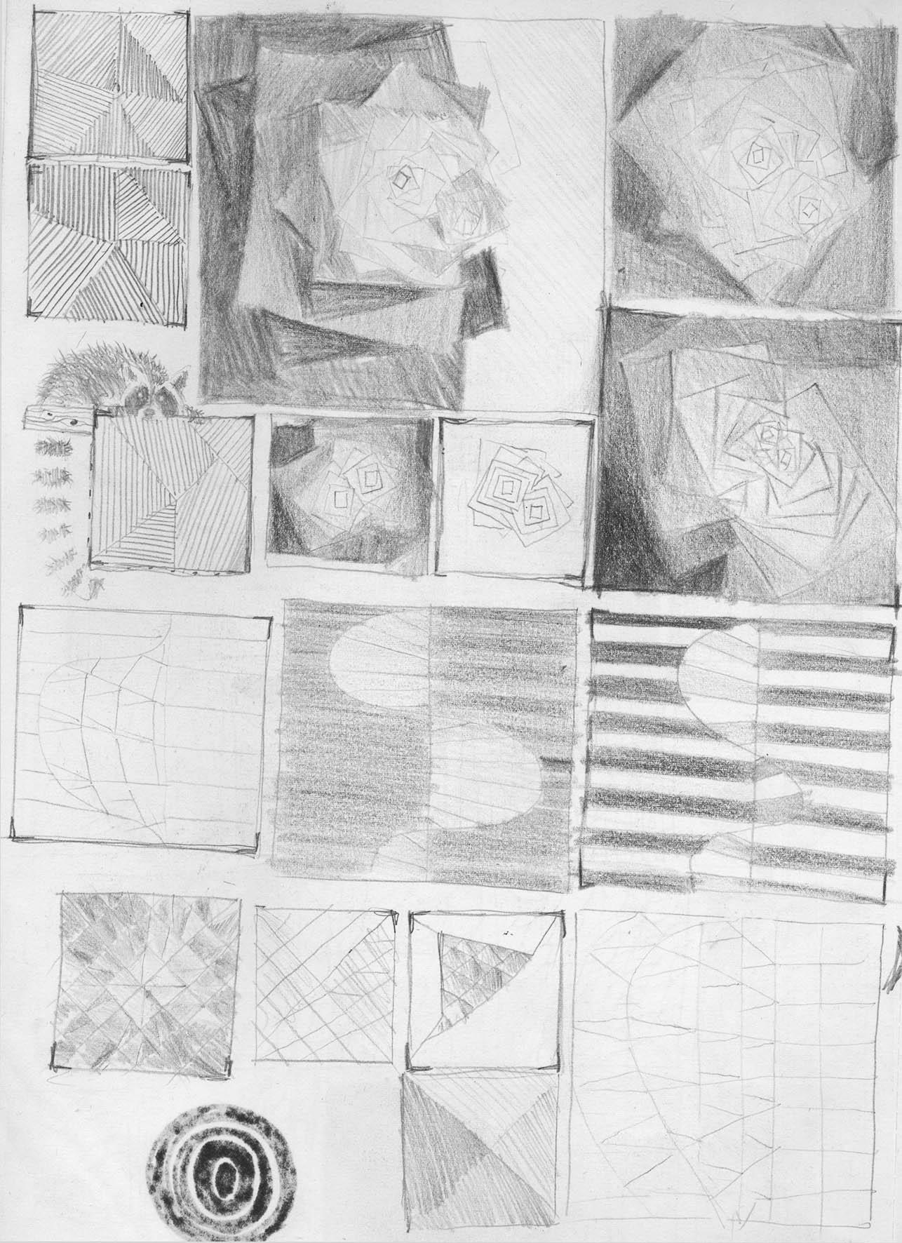 28 Progetto 28, Pencil on paper