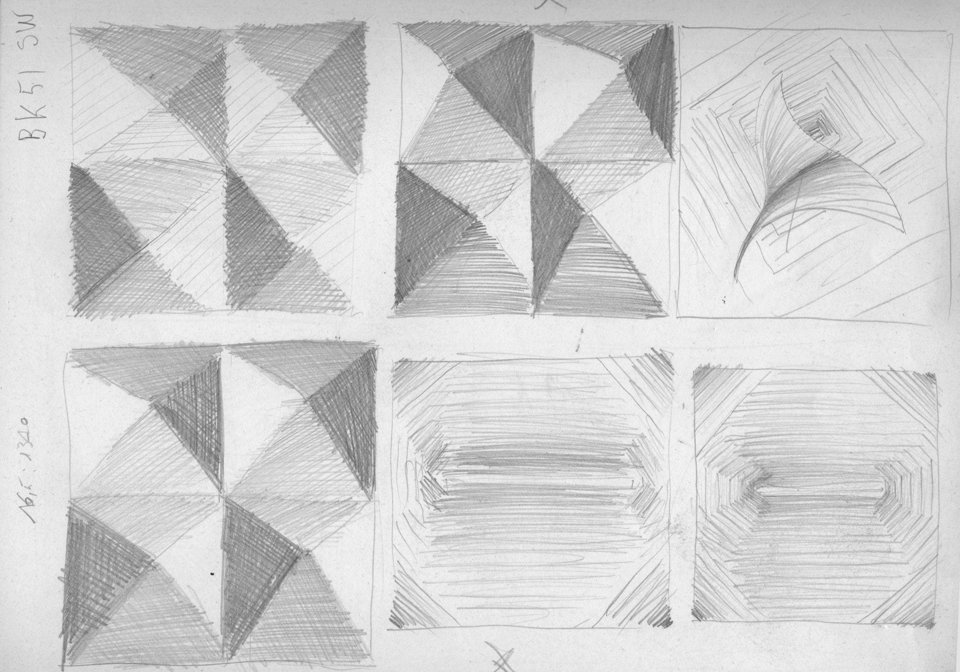 01 Progetto 1, Pencil on paper