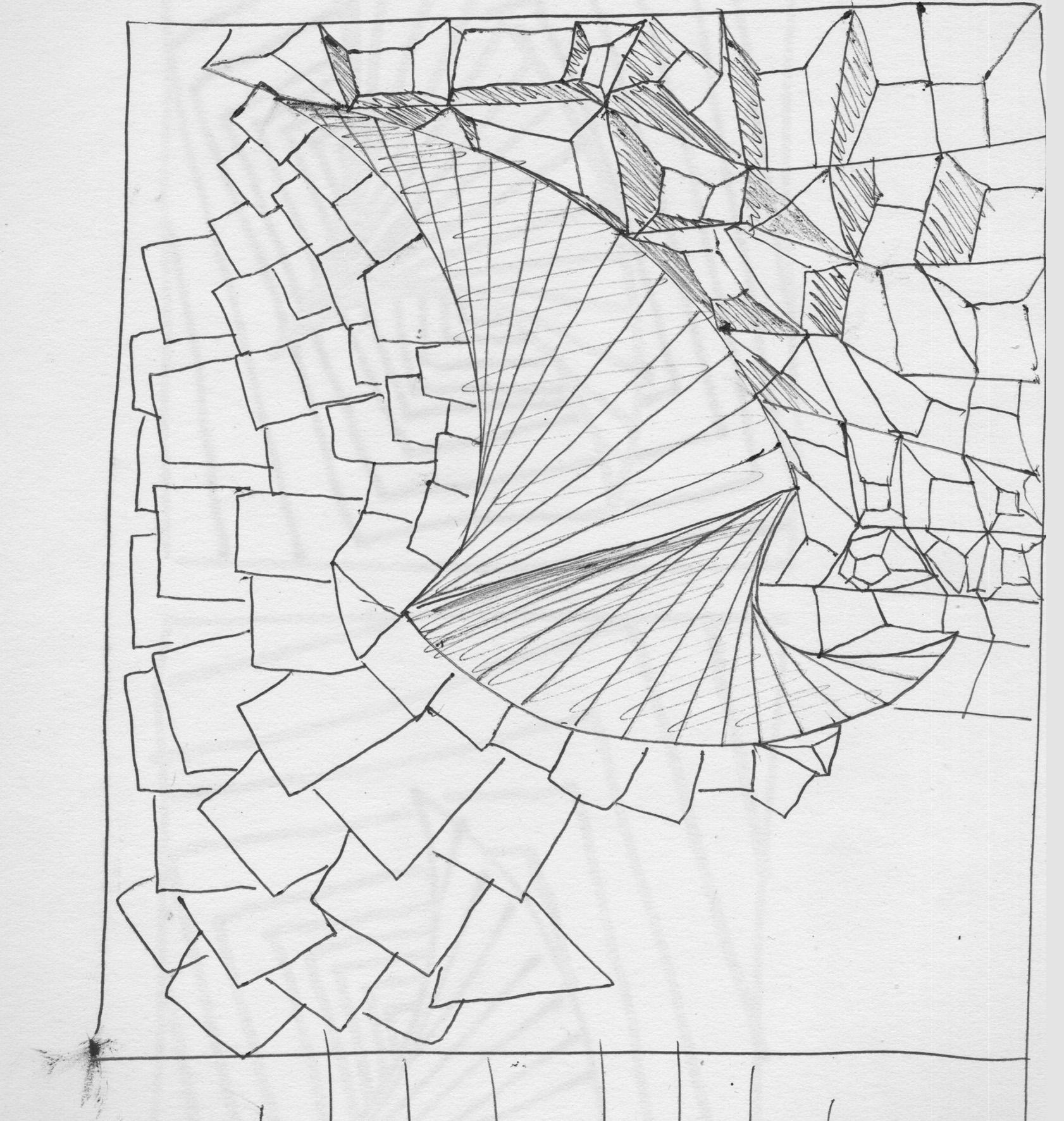 09 Progetto 9, Pencil on paper