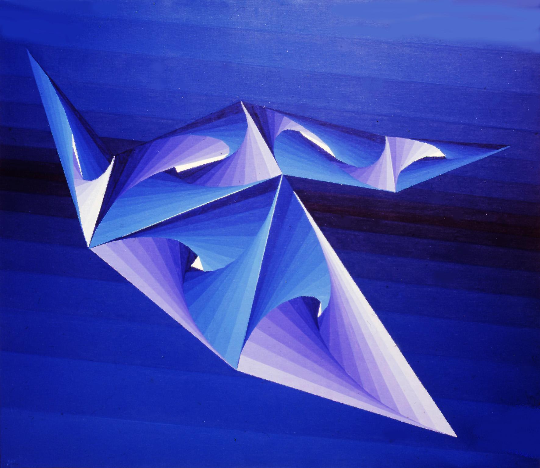 05 Può volare, Oil on canvas, cm 70x80