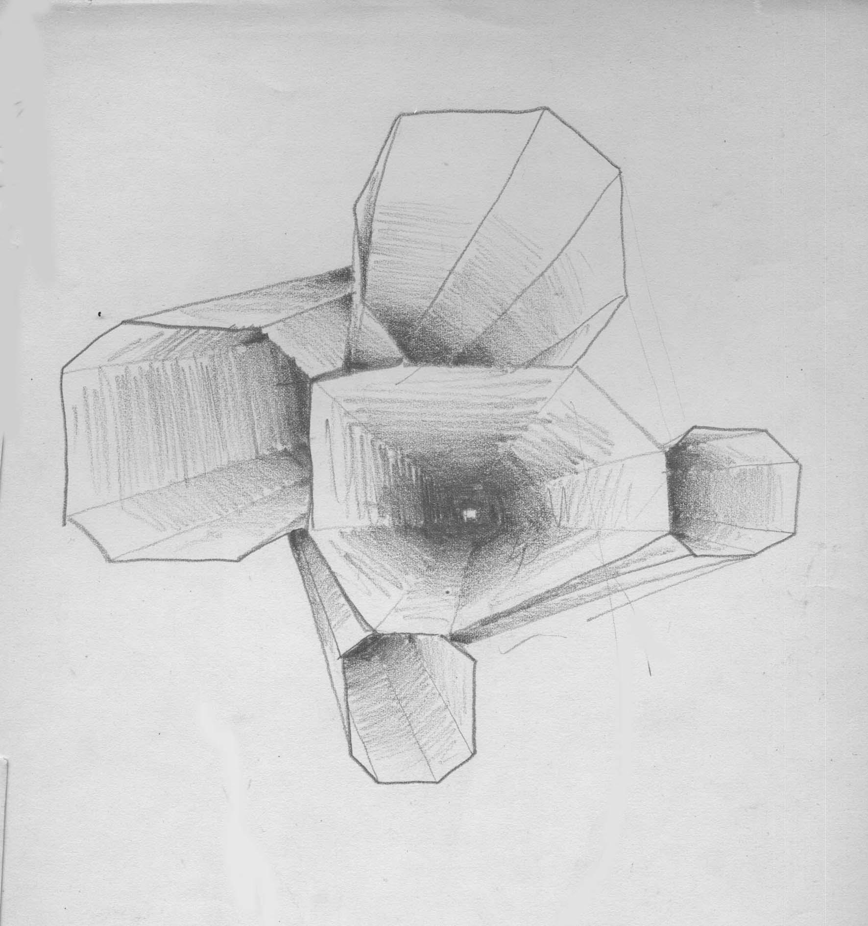 44 Progetto 44, Pencil on paper