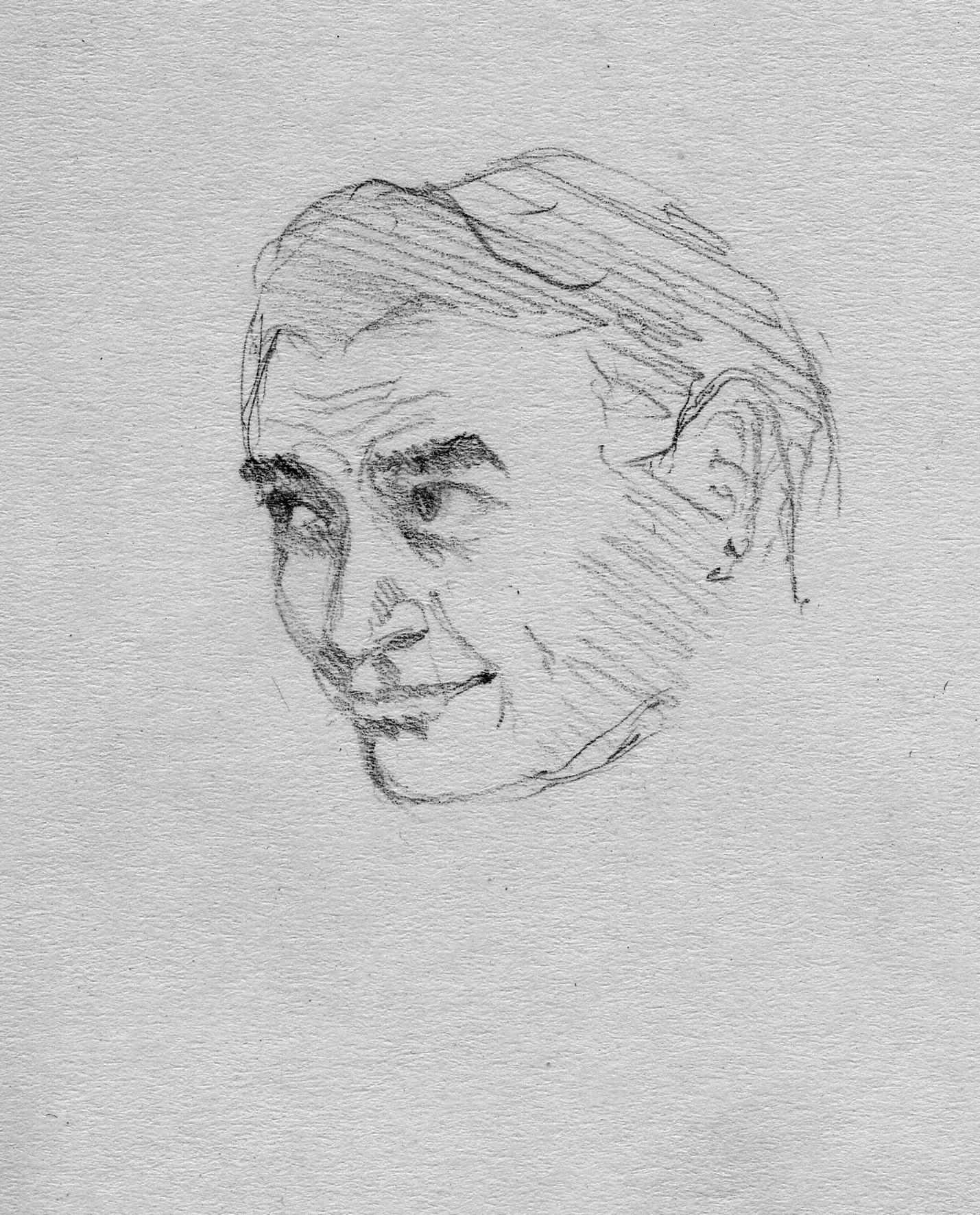 Francesco, Pencil on paper