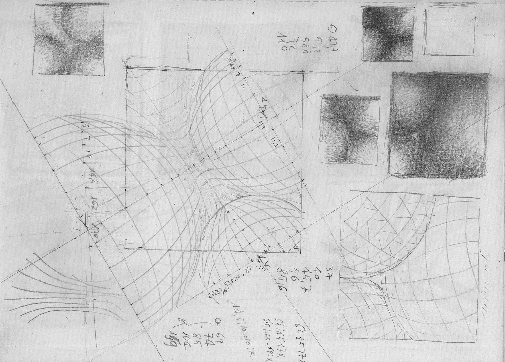 08 Progetto 8, Pencil on paper