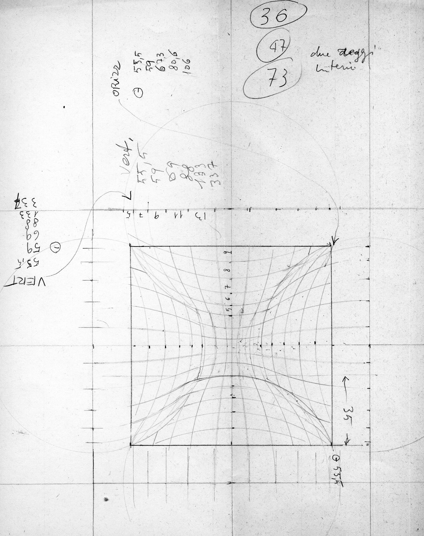 07 Progetto 7, Pencil on paper